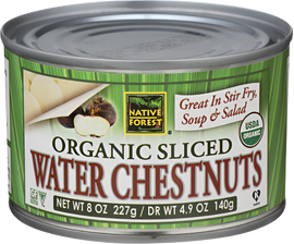 Organic Sliced Water Chestnuts - 8 OZ