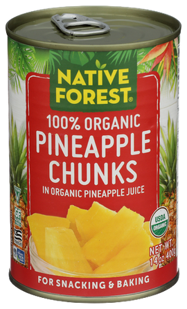 Native Forest Organic Pineapple Chunks - 14 OZ