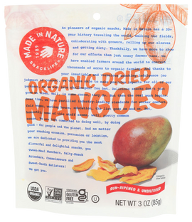 Organic Dried Mangoes - 3 OZ
