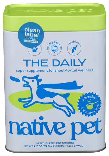 Native Pet Daily Dog Supplement Powder - 9.25 OZ