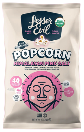Organic Himalayan Pink Salt Popcorn - 4.6 OZ