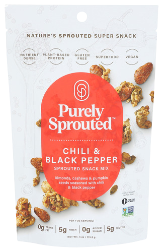 plant snacks super seed mix Purely Sprouted Snack Mix