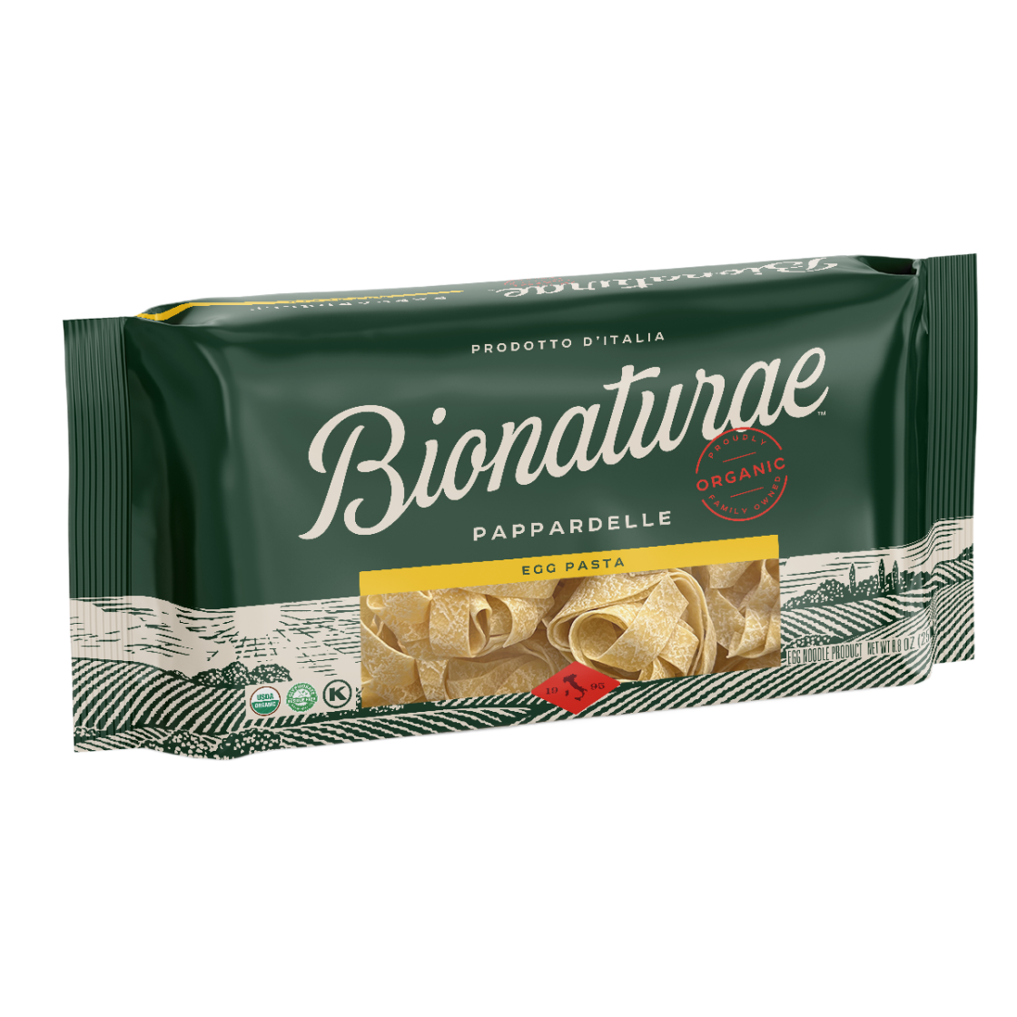 Organic Pappardelle Egg Pasta 8.8 OZ Juneau Natural