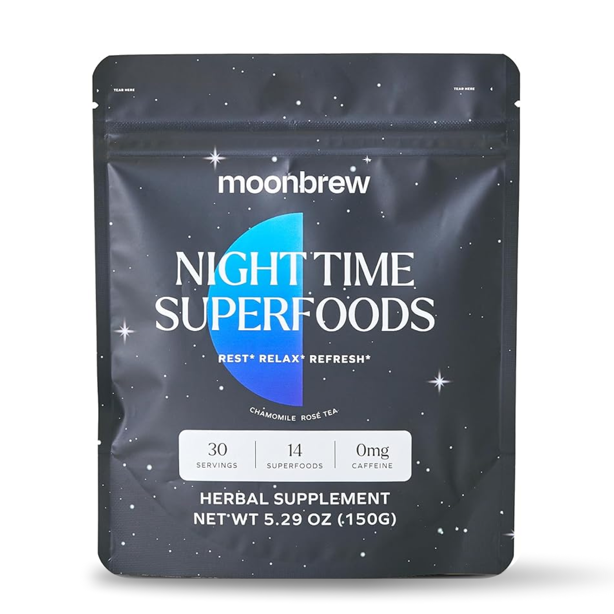 MoonBrew Nighttime Superfoods 30 Servings Juneau Natural