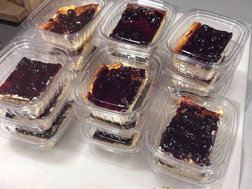 Juneau Natural Lemon Blueberry Cheesecake Bars