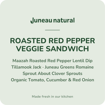 Roasted Red Pepper Veggie Sandwich
