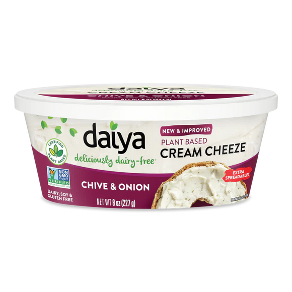 Chive & Onion Plant-Based Cream Cheese - 8 OZ
