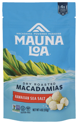 Hawaiian Sea Salt Dry Roasted Macadamias - 4 OZ
