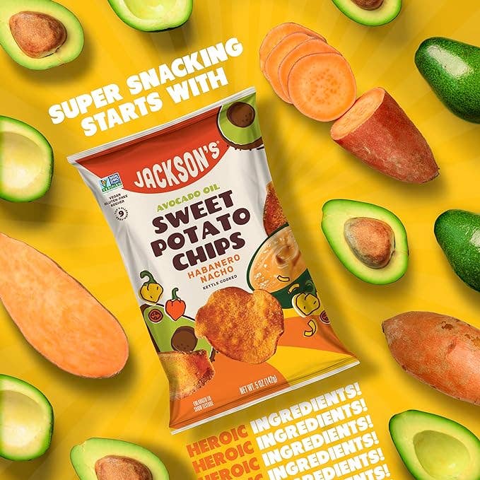 Habanero Nacho Sweet Potato Chips with 2.5oz (Vegan)