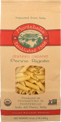 Montebello Organic Penne Rigate - 16 OZ