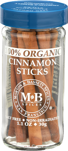 Morton & Bassett Organic Cinnamon Sticks - 1.1 OZ