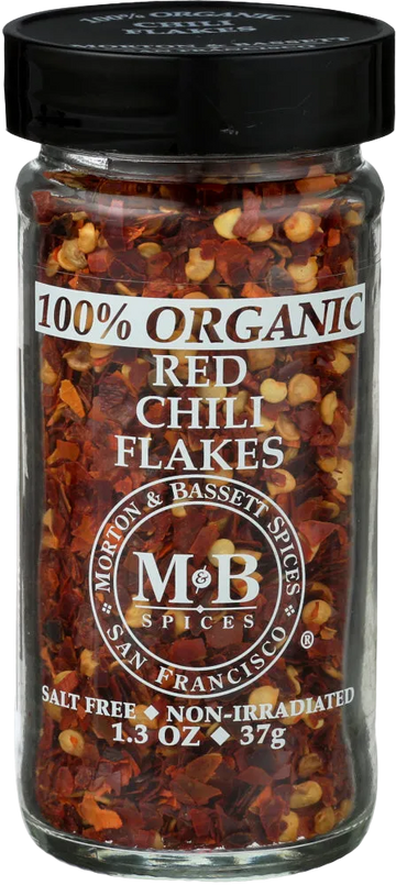Morton & Bassett Organic Red Chili Flakes - 1.3 OZ
