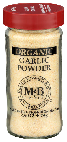 Morton & Bassett Organic Garlic Powder - 2.6 OZ