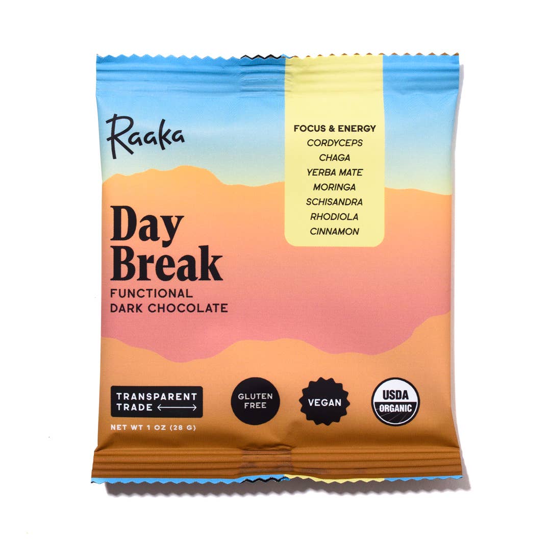 Day Break Functional Dark Chocolate Bar - 1 OZ