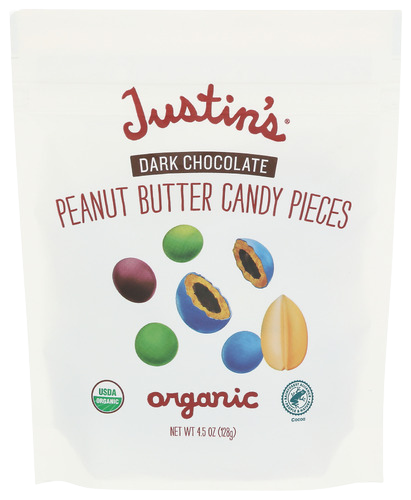 Justins Dark Chocolate Peanut Butter Candy Pieces - 4.5 OZ
