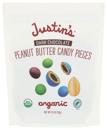 Justins Dark Chocolate Peanut Butter Candy Pieces - 4.5 OZ