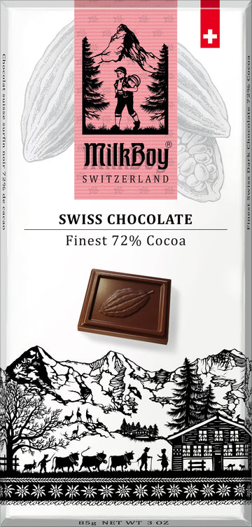 Milkboy Swiss Chocolates - Finest 72% Cocoa