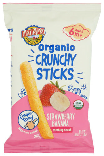 Organic Crunchy Strawberry Banana Sticks