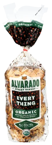 Alvarado Street Bakery Sprouted Everything Bagels - 20 OZ