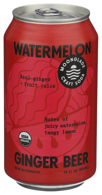 Moonglade Organic Watermelon Ginger Beer - 12 FO