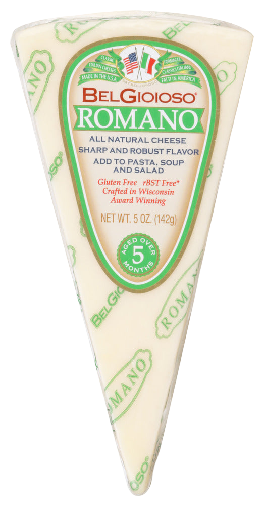 Belgioioso Romano Cheese Wedge - 5 OZ