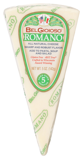 Belgioioso Romano Cheese Wedge - 5 OZ