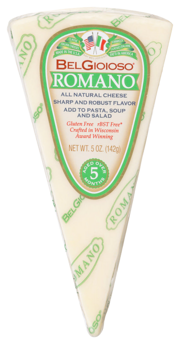 Belgioioso Romano Cheese Wedge - 5 OZ