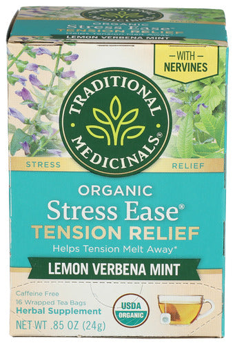 Organic Stress Ease Tension Relief Tea - 16 BG