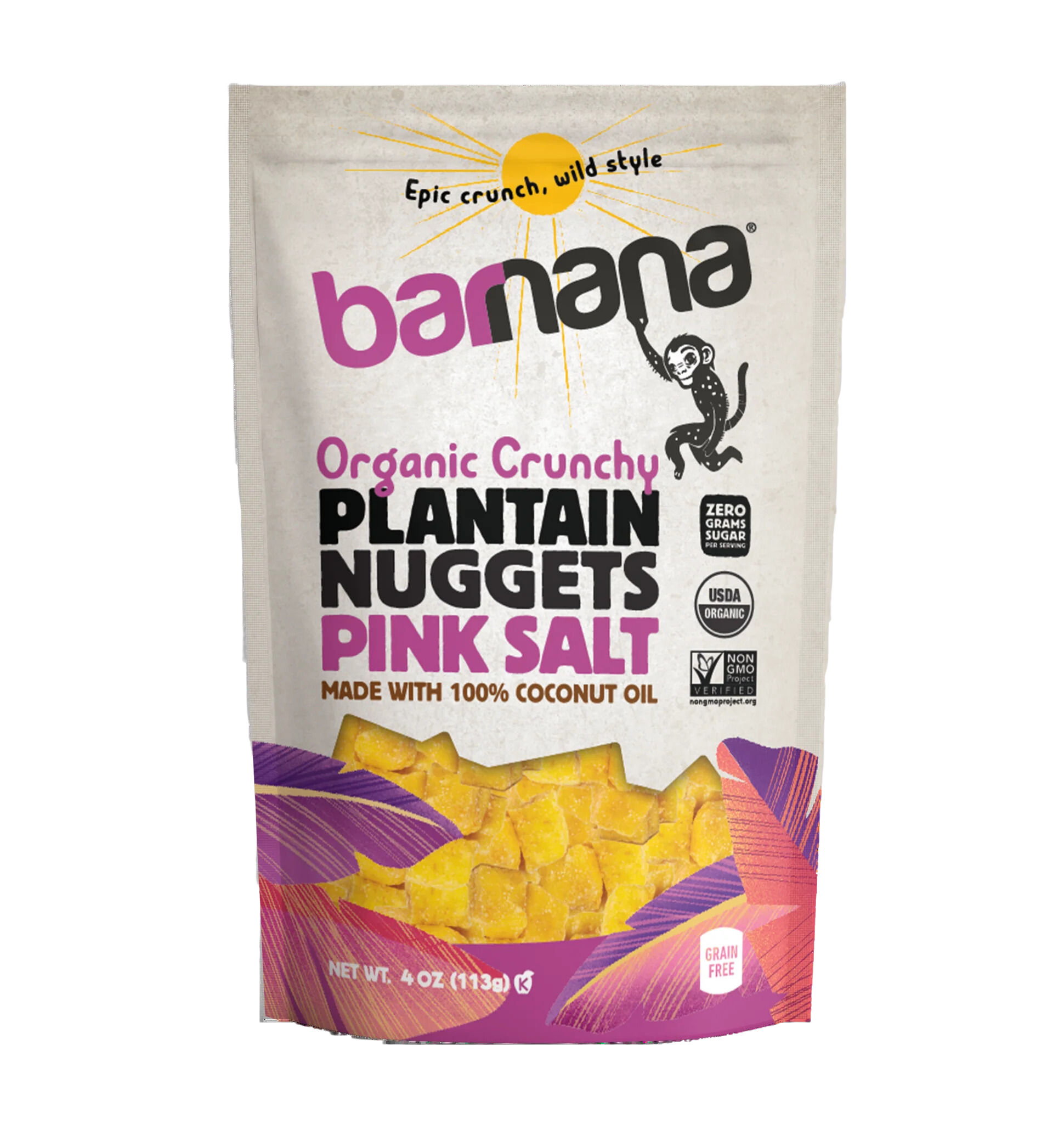Organic Pink Salt Plantain Nuggets - 4 OZ