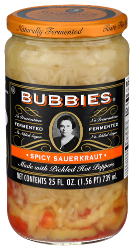 Bubbies Spicy Sauerkraut - 25 OZ