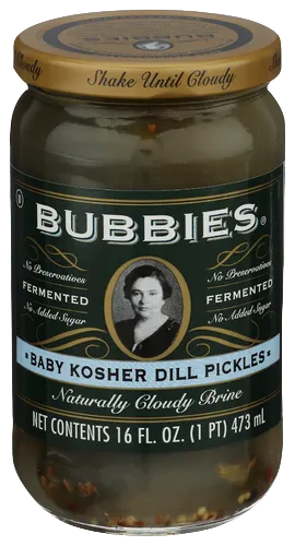 Bubbies Baby Kosher Dill Pickles - 16 OZ