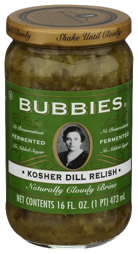 Bubbies Kosher Dill Pickle Relish - 16 OZ