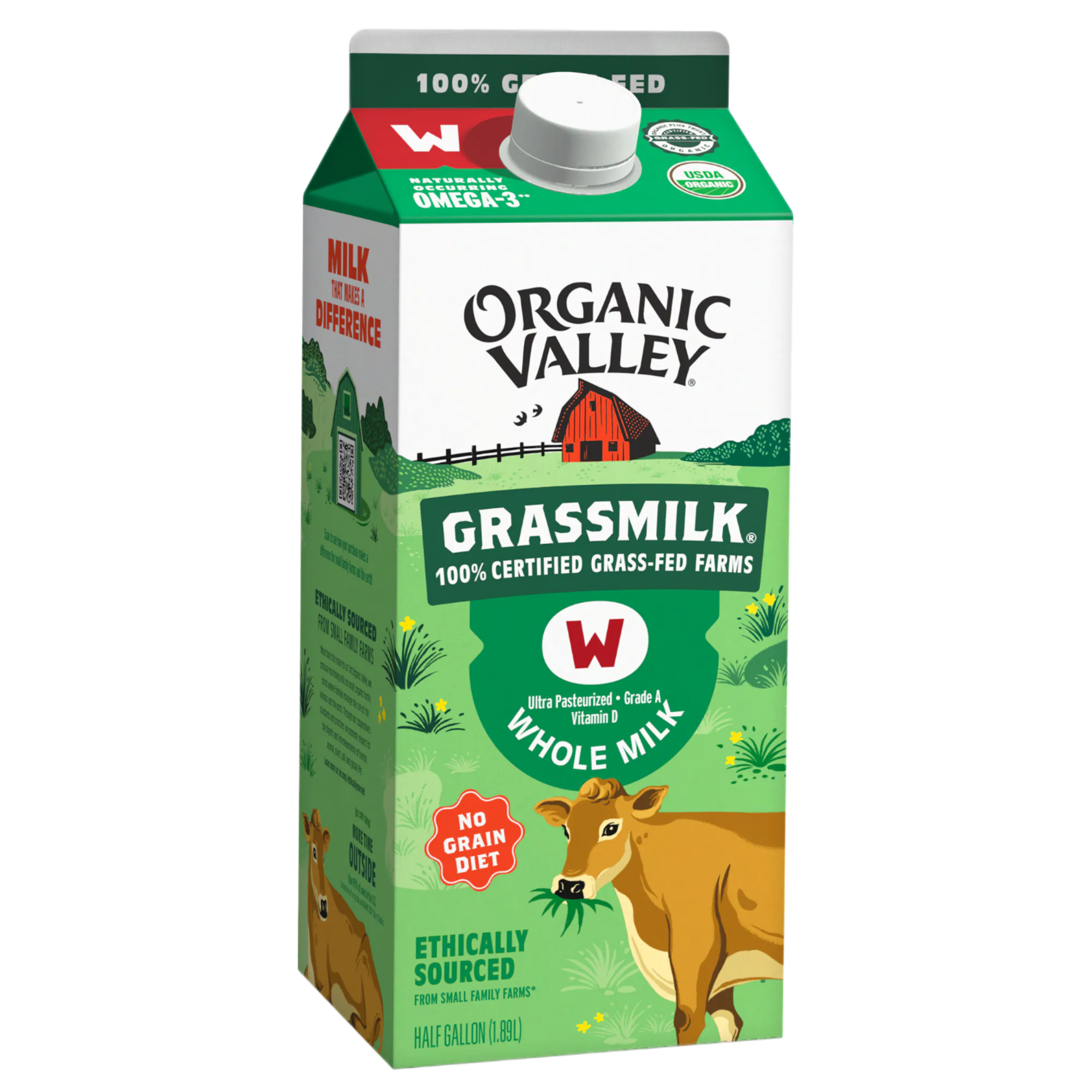 Organic Grassmilk Whole Milk - 64 FO