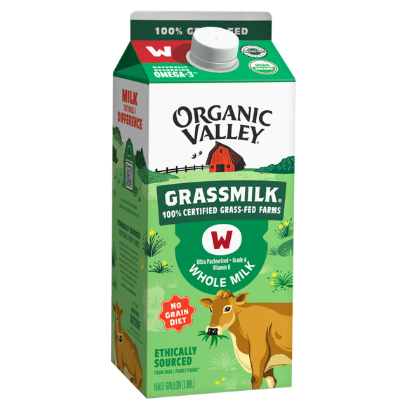 Organic Valley Grassmilk Whole Milk - 64 FO