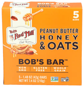 Peanut Butter, Honey & Oats Bar - 5 PK