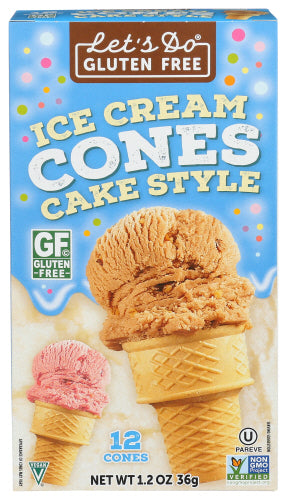 Gluten Free Ice Cream Cones - 1.2 OZ