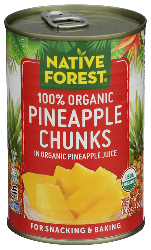 Native Forest Organic Pineapple Chunks - 14 OZ