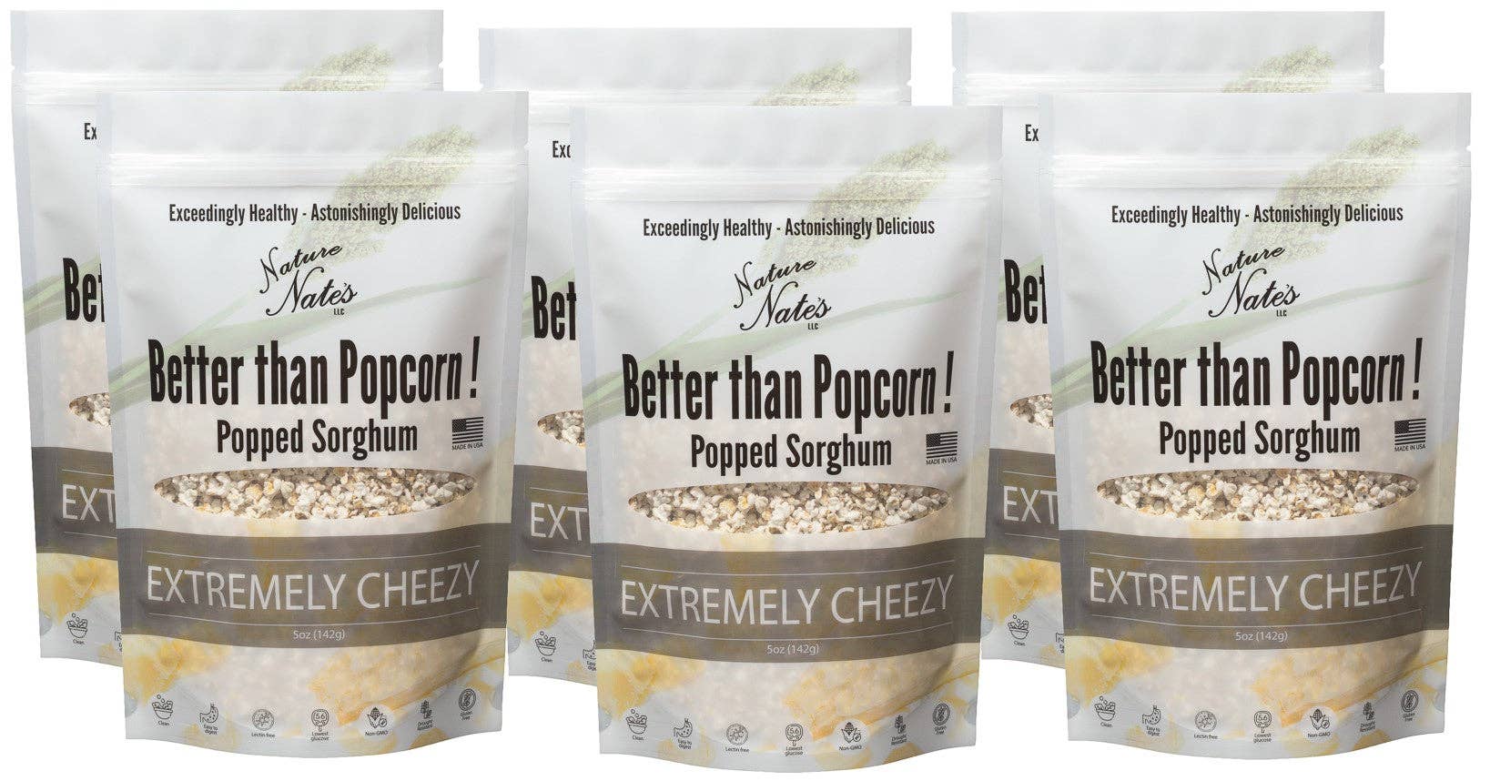 Popped Sorghum Extemely Cheezy - 2OZ