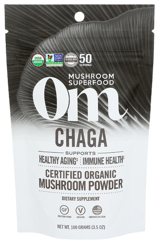 OM Organic Chaga Powder - 3.5 OZ