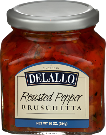 Delallo Roasted Pepper Bruschetta - 10 OZ