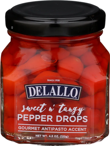 Delallo Sweet n' Tangy Pepper Drops - 4.3 OZ