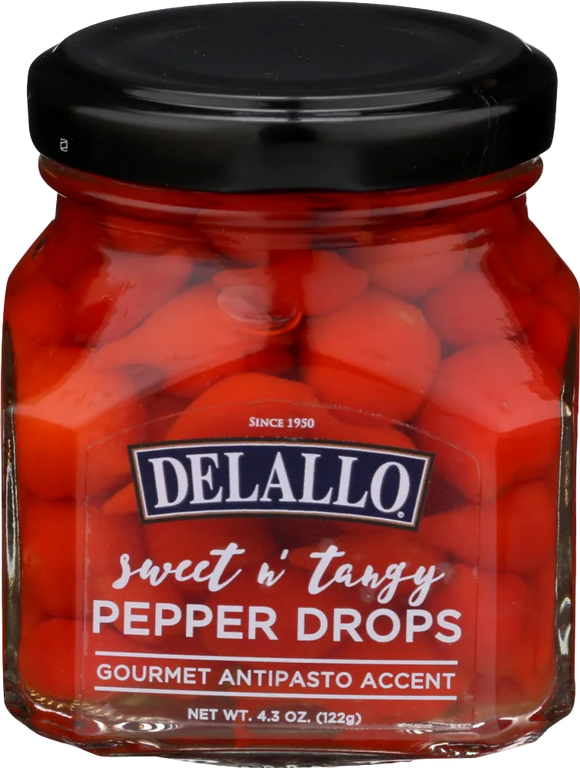 Delallo Sweet n' Tangy Pepper Drops - 4.3 OZ