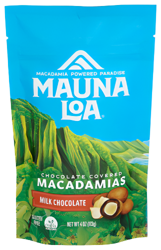 Mauna Loa Milk Chocolate Macadamia Nuts - 4 OZ
