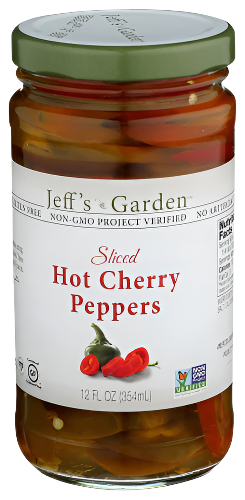 Sliced Hot Cherry Peppers - 12 OZ