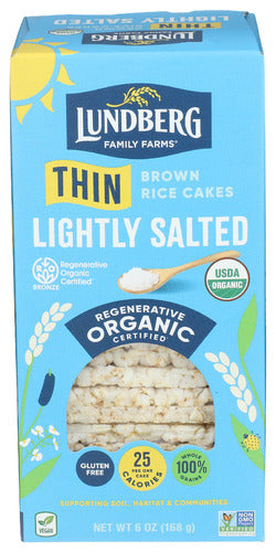 Lundberg Lightly Salted Thin Stackers - 6 OZ