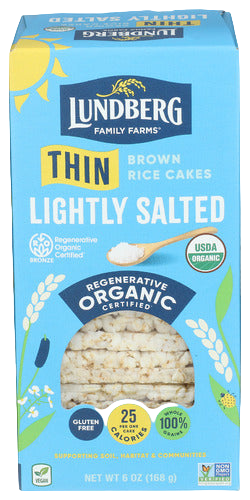 Lundberg Organic Lightly Salted Thin Stackers - 6 OZ