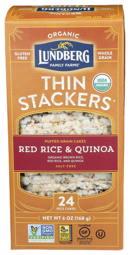 Organic Red Rice & Quinoa Thin Stackers - 6 OZ