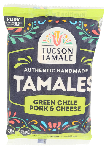 Green Chile Pork & Cheese Frozen Tamales - 10 OZ