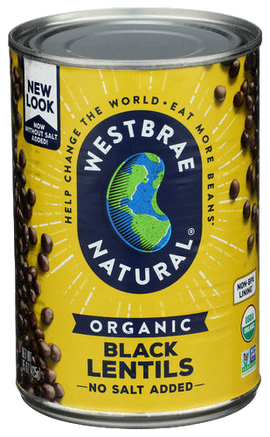Westbrae Black Lentils - 15 OZ