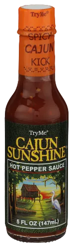 Try Me Cajun Sunshine Hot Pepper Sauce - 5 OZ